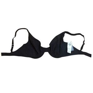 Abercrombie and Fitch Black Swimsuit Bikini Top - Size SMALL